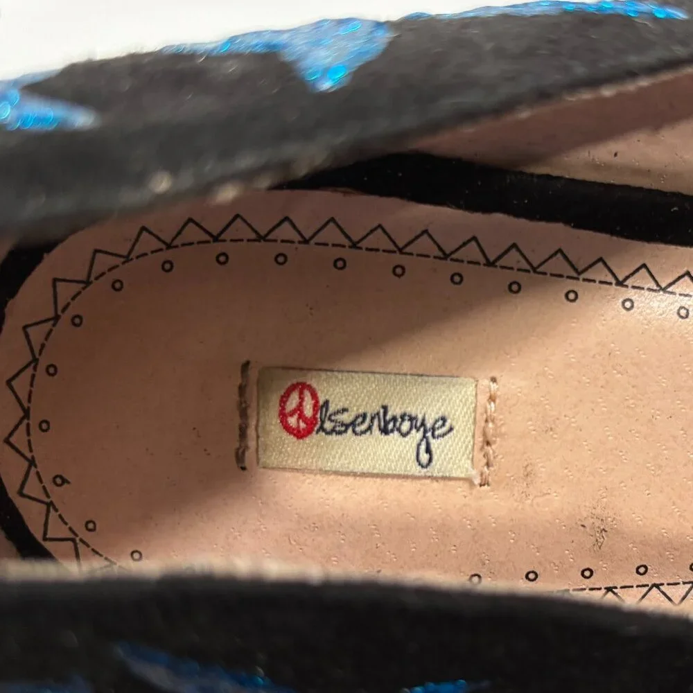 Olsenboye Blue Flame Platfrom Heels Size 10